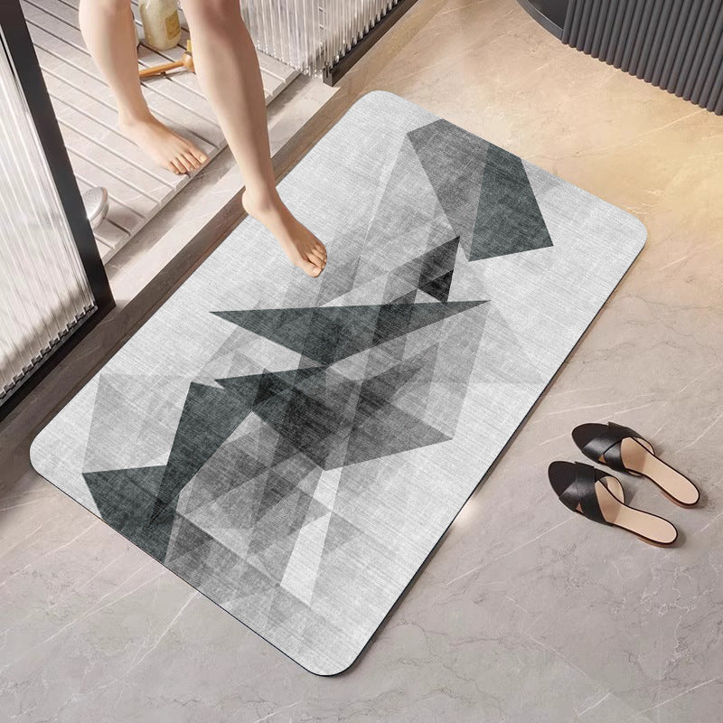 Textured Abstract Design Bath Mat