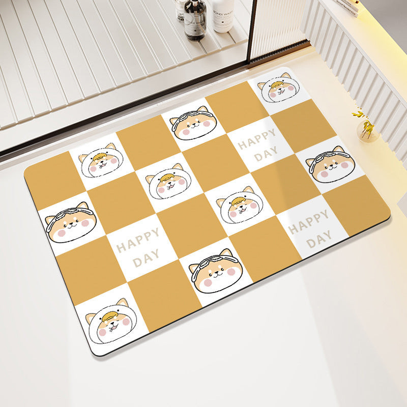Fun-Themed Cartoon Bath Mat