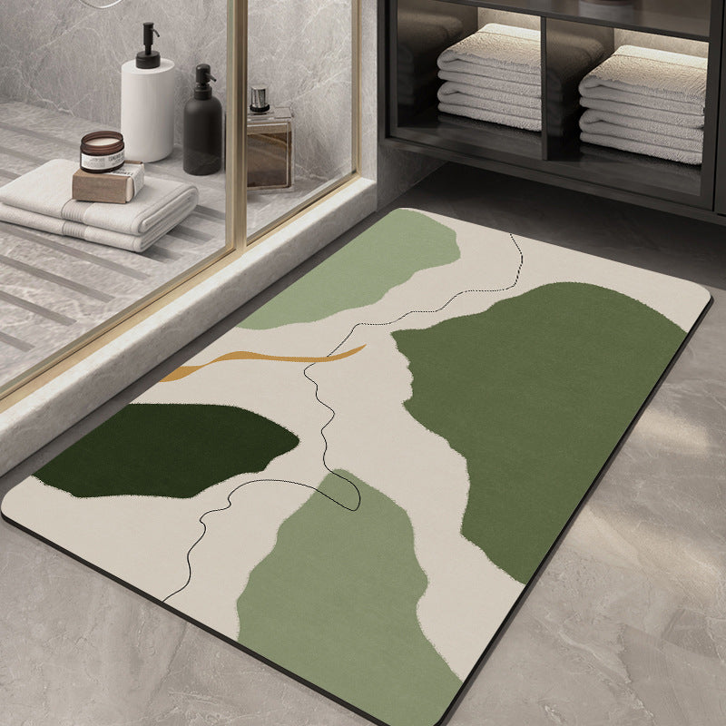 Stylish Geometric Pattern Bath Mat