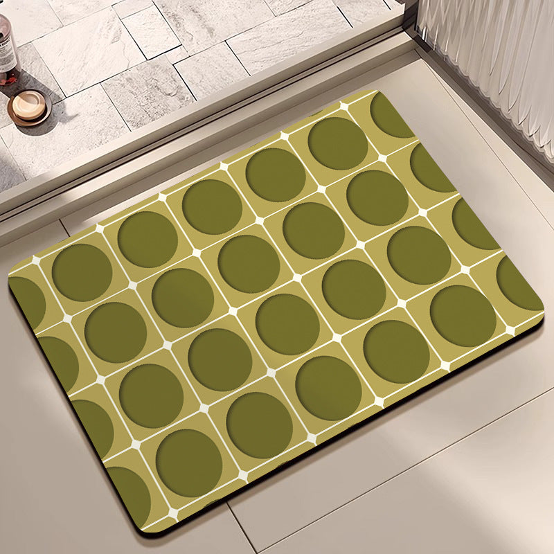 Geometric Pattern Bath Mat
