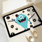 Playful Monster-Themed Bath Mat