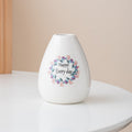 Elegant Ceramic Inspirational Quotes Vase