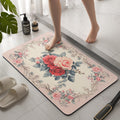Vintage Floral Bath Mat