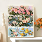 Vintage Floral Wall Art Meroci