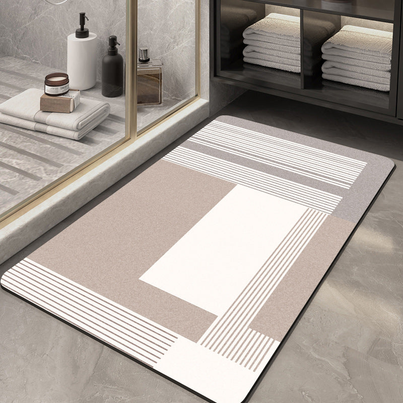 Geometric Patterned Bath Mat
