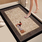 Plush Dog-Themed Bath Mat