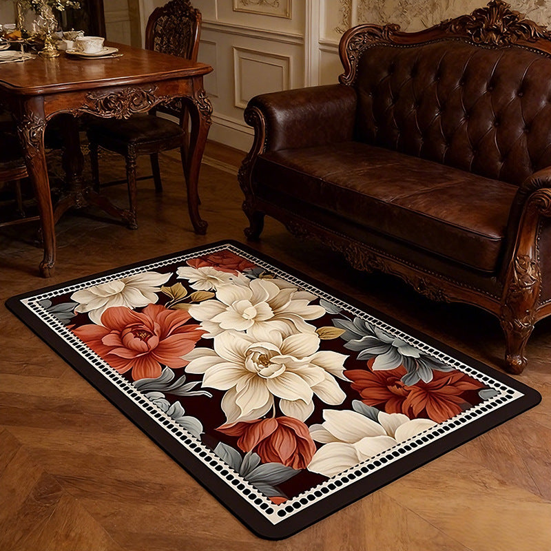 Floral Patterned Bath Mat