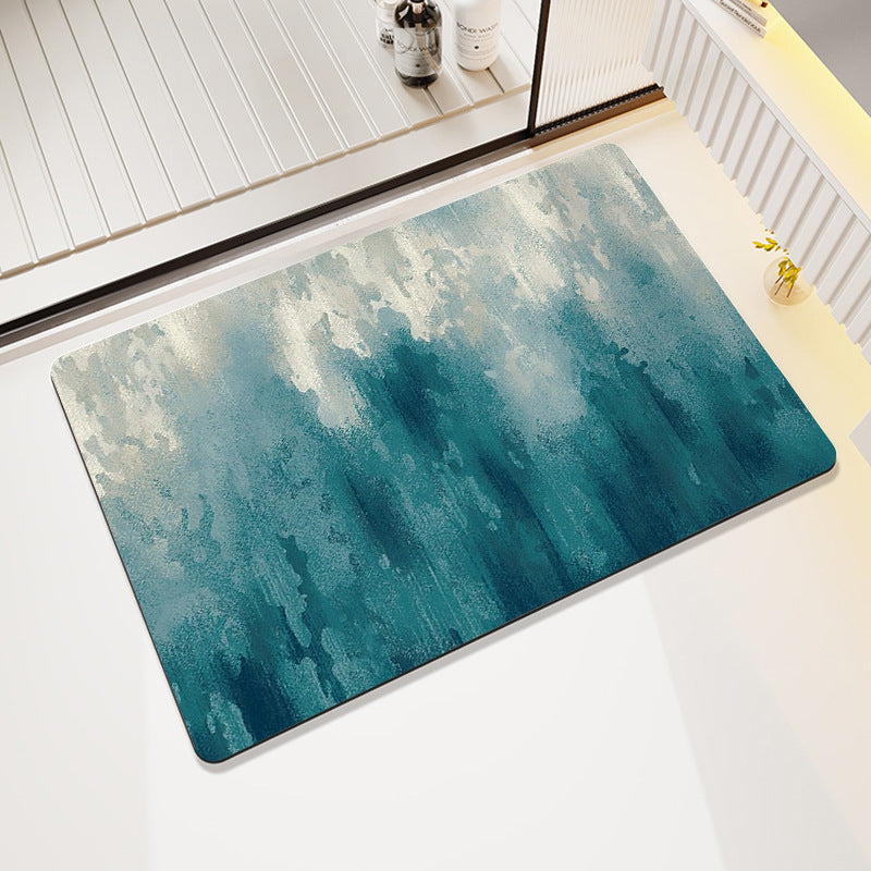Floral Print Bath Mat