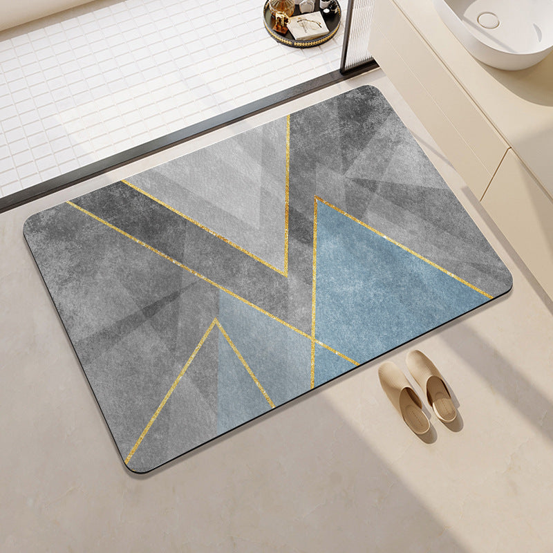 Playful Citrus-Themed Bath Mat