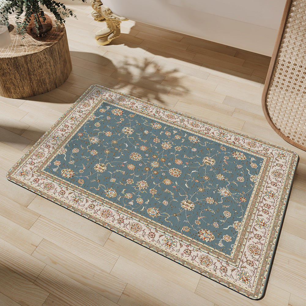 Vintage Floral Decorative Bath Mat
