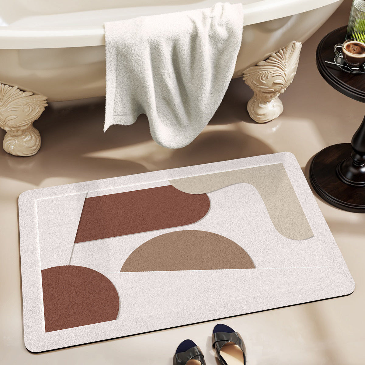 Modern Abstract Bath Mat