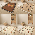 Cartoon Dog-Themed Bath Mat