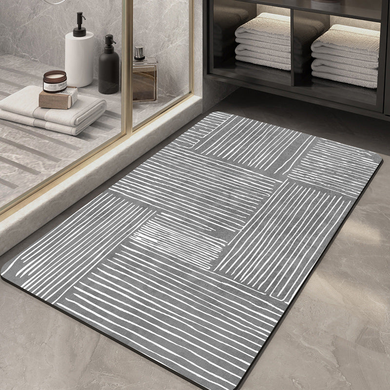 Contemporary Geometric Bath Rug