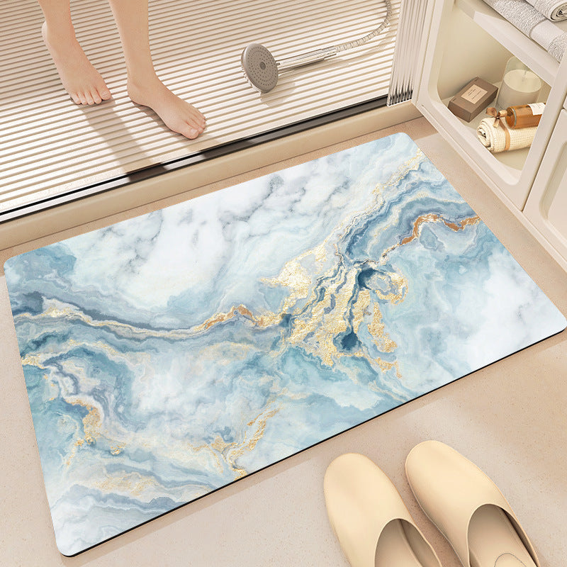Floral Print Bath Mat