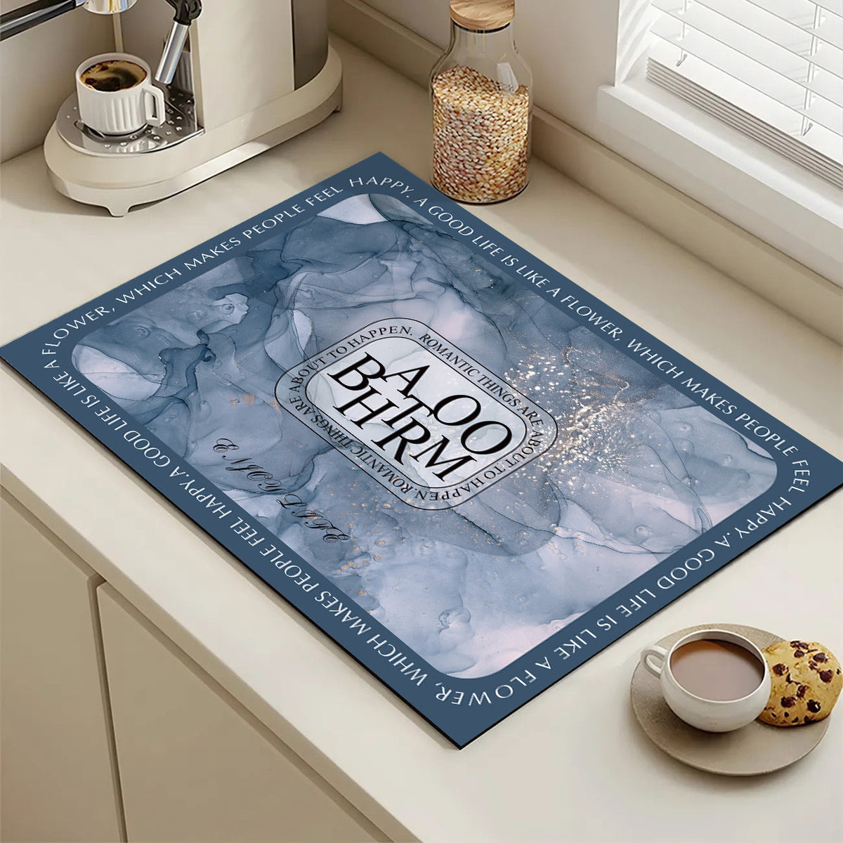 Abstract Geometric Kitchen Mat