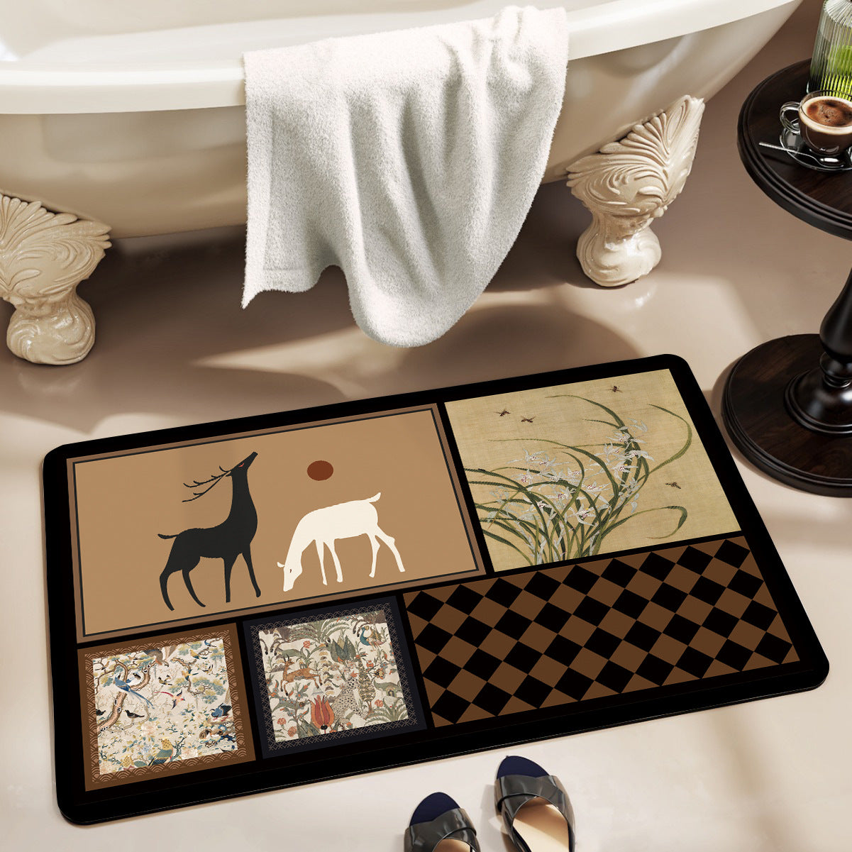 Stylish Patterned Bath Mat