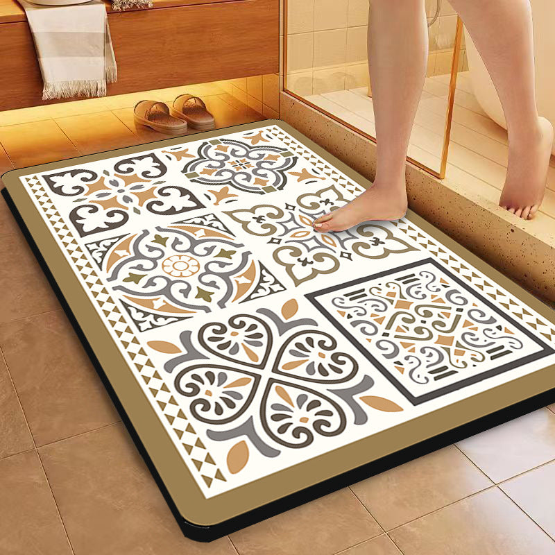Decorative Vintage Pattern Bath Mat