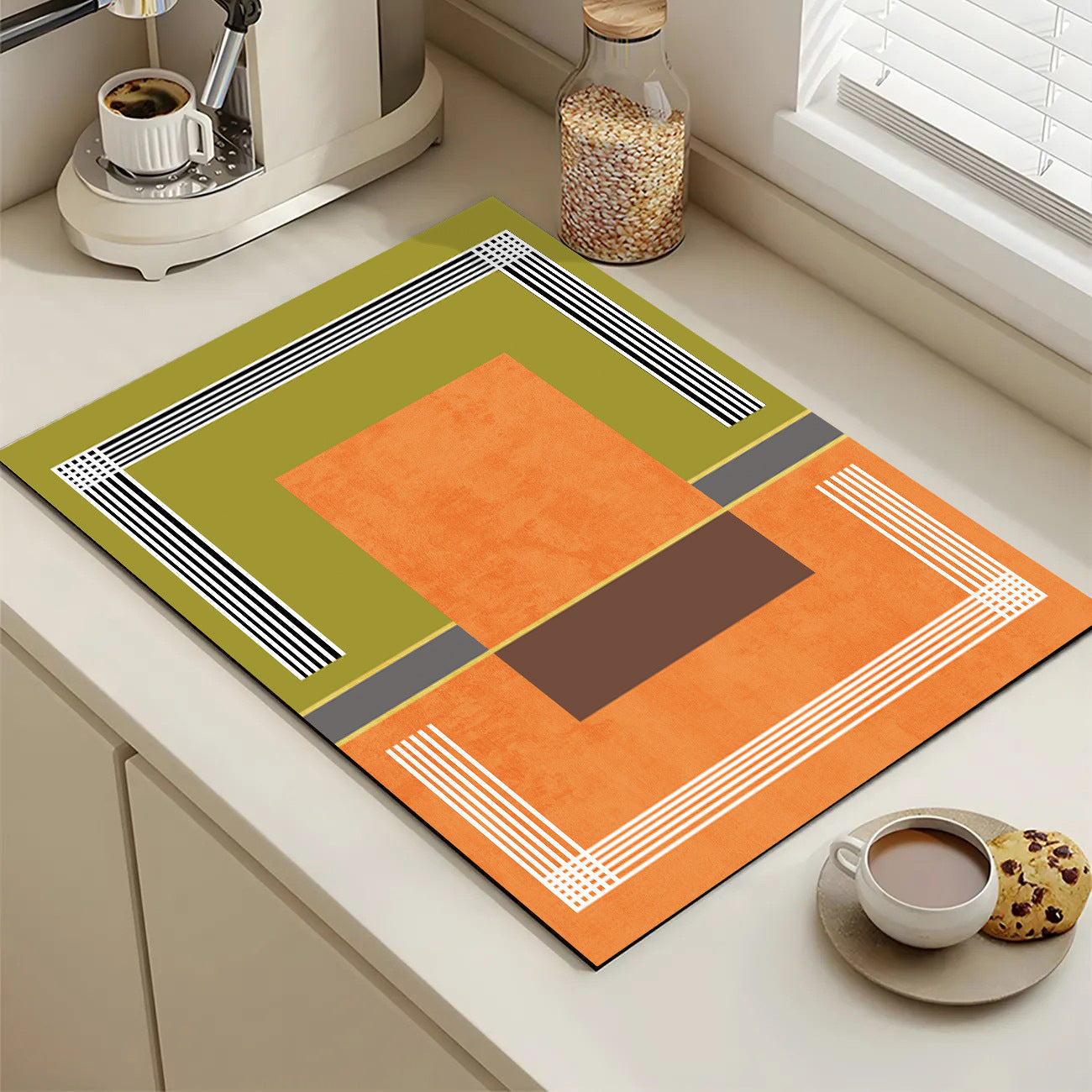 Playful Textured Kitchen Mat