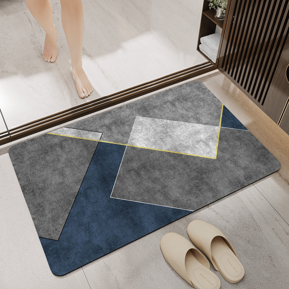 Geometric Patterned Anti-Fatigue Bath Mat