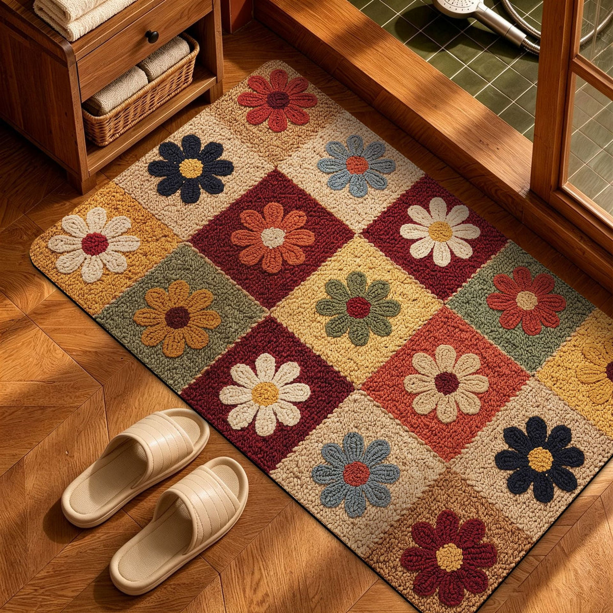 Heart Pattern Decorative Bath Mat
