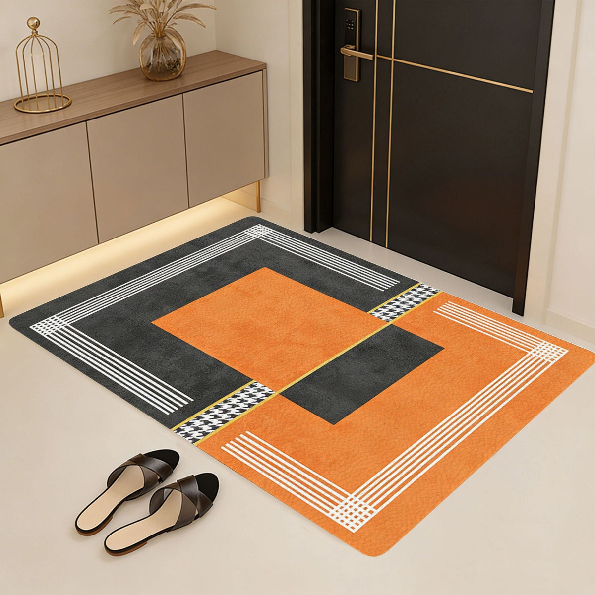 Decorative Geometric Pattern Area Mat