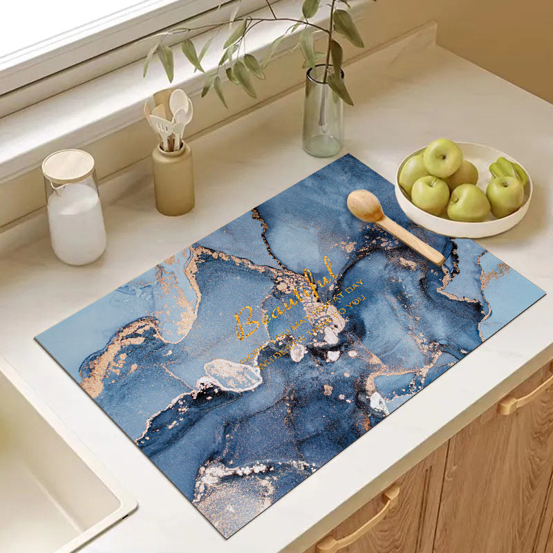 Abstract Geometric Kitchen Mat