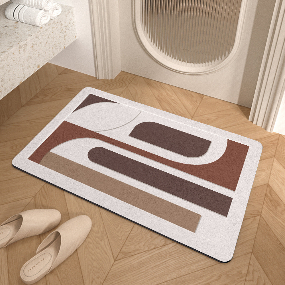 Modern Abstract Bath Mat