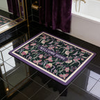 Vintage Floral Pattern Bath Mat