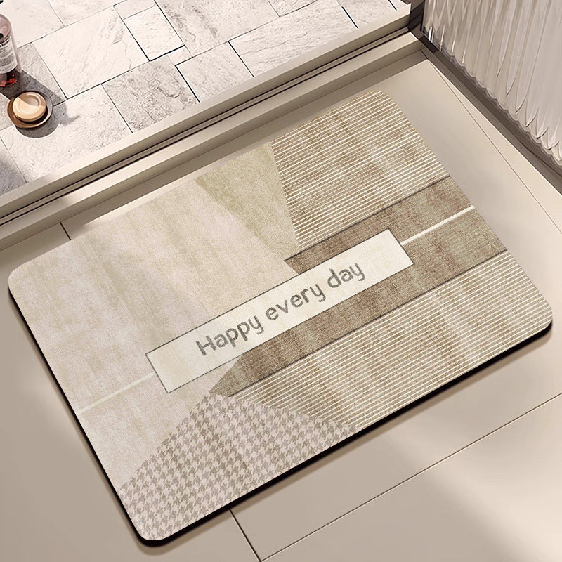 Abstract Pattern Non-Slip Bath Mat