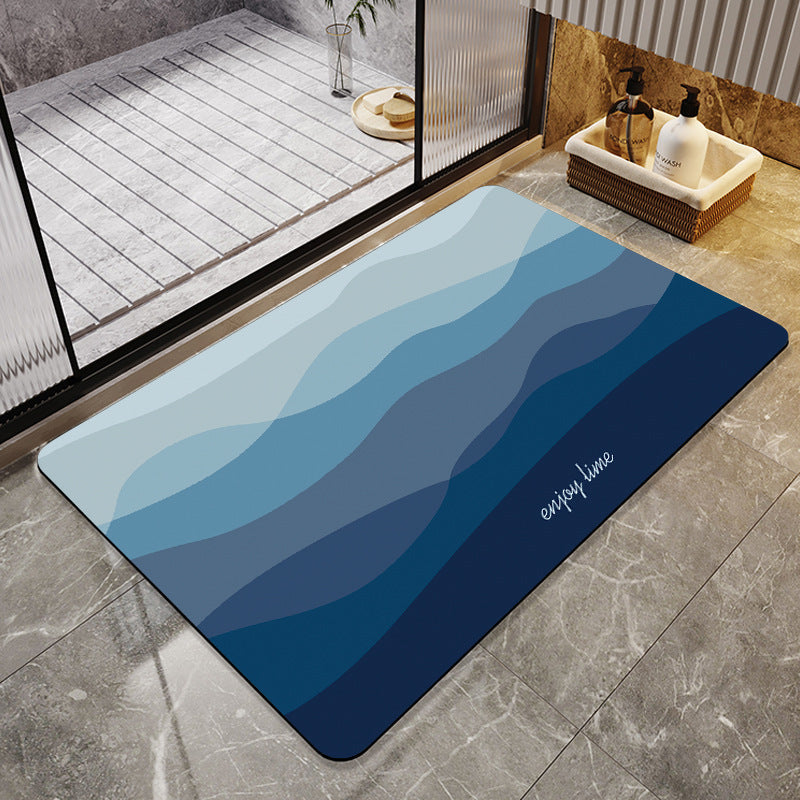 Motivational Phrase Bath Mat