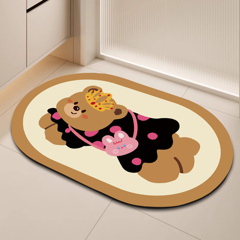 Cute Cartoon Dog Bath Mat