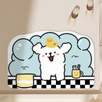 Playful Cartoon Theme Bath Mat