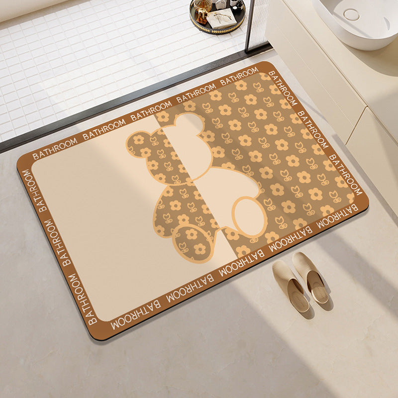 Cute Cartoon-Themed Bath Mat