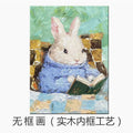 Cute Animal-Themed Canvas Art