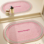 Heart-Patterned Bathroom Mat