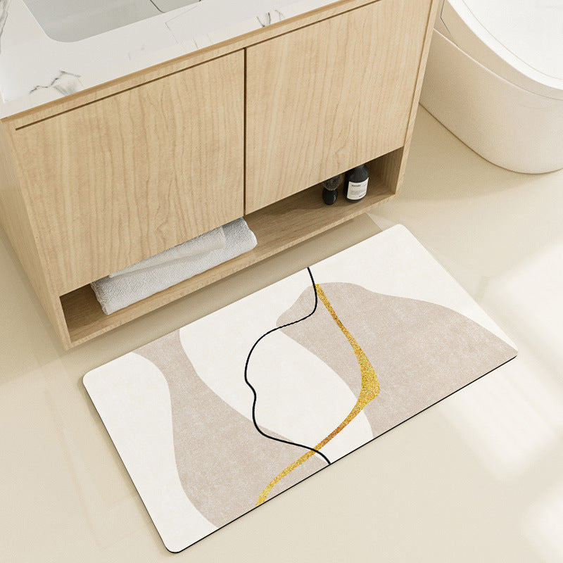 Stylish Geometric Pattern Bath Mat