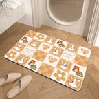 Cute Cartoon Pet-Themed Bath Mat