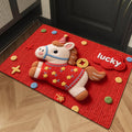 Playful Cartoon Unicorn Bath Mat