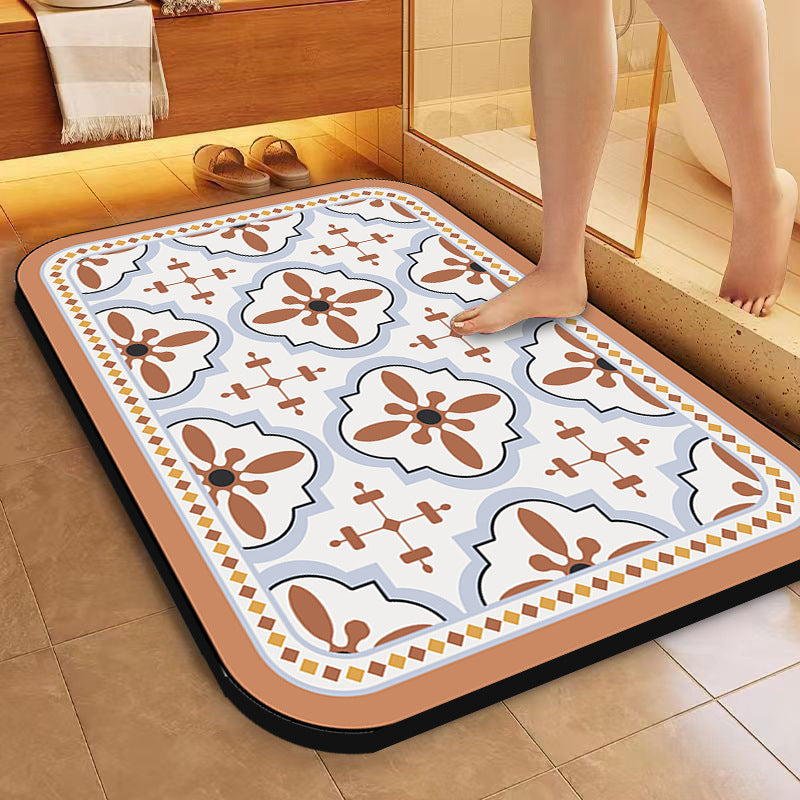 Decorative Vintage Pattern Bath Mat