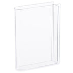 Slim Acrylic Standing Display Vase For Single-Stem Arrangements And Narrow Ledge