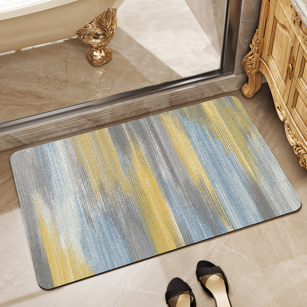 Stylish Patterned Bath Mat