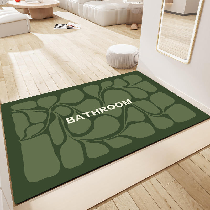 Decorative Floral Bathroom Mat