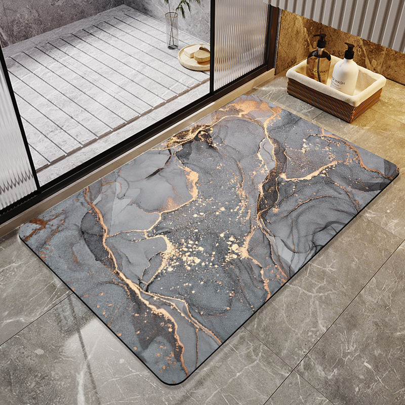Floral Art Bathroom Mat