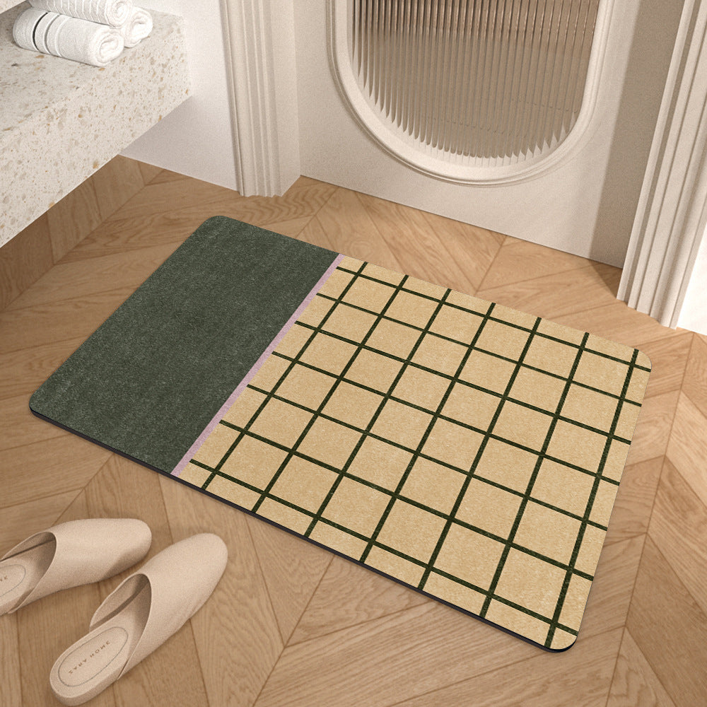 Geometric Pattern Soft Bath Mat