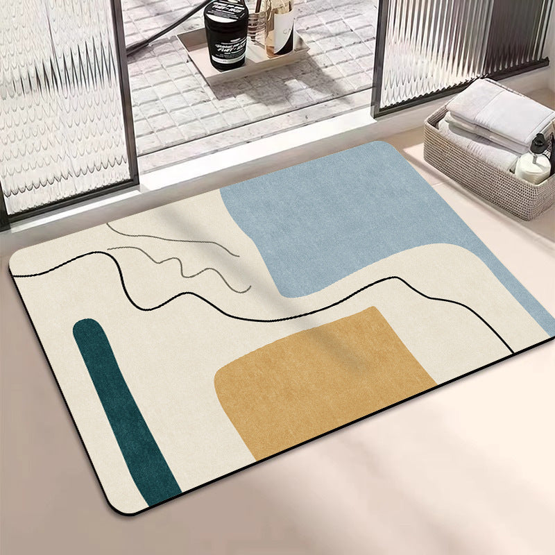 Contemporary Geometric Bath Rug