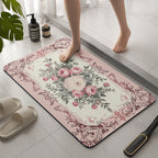 Vintage Floral Bath Mat