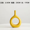 Artistic Circle-Shaped Ceramic Vase