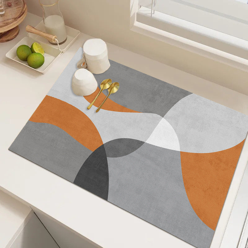 Playful Textured Kitchen Mat