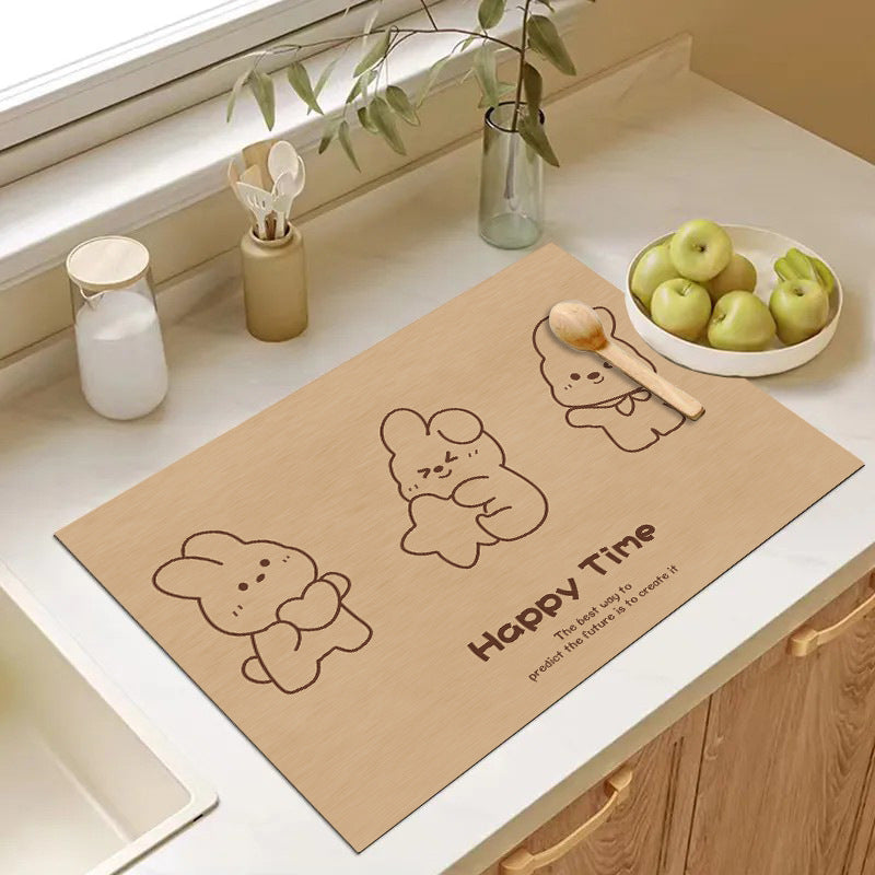 Cute Cartoon Dog Kitchen Mat