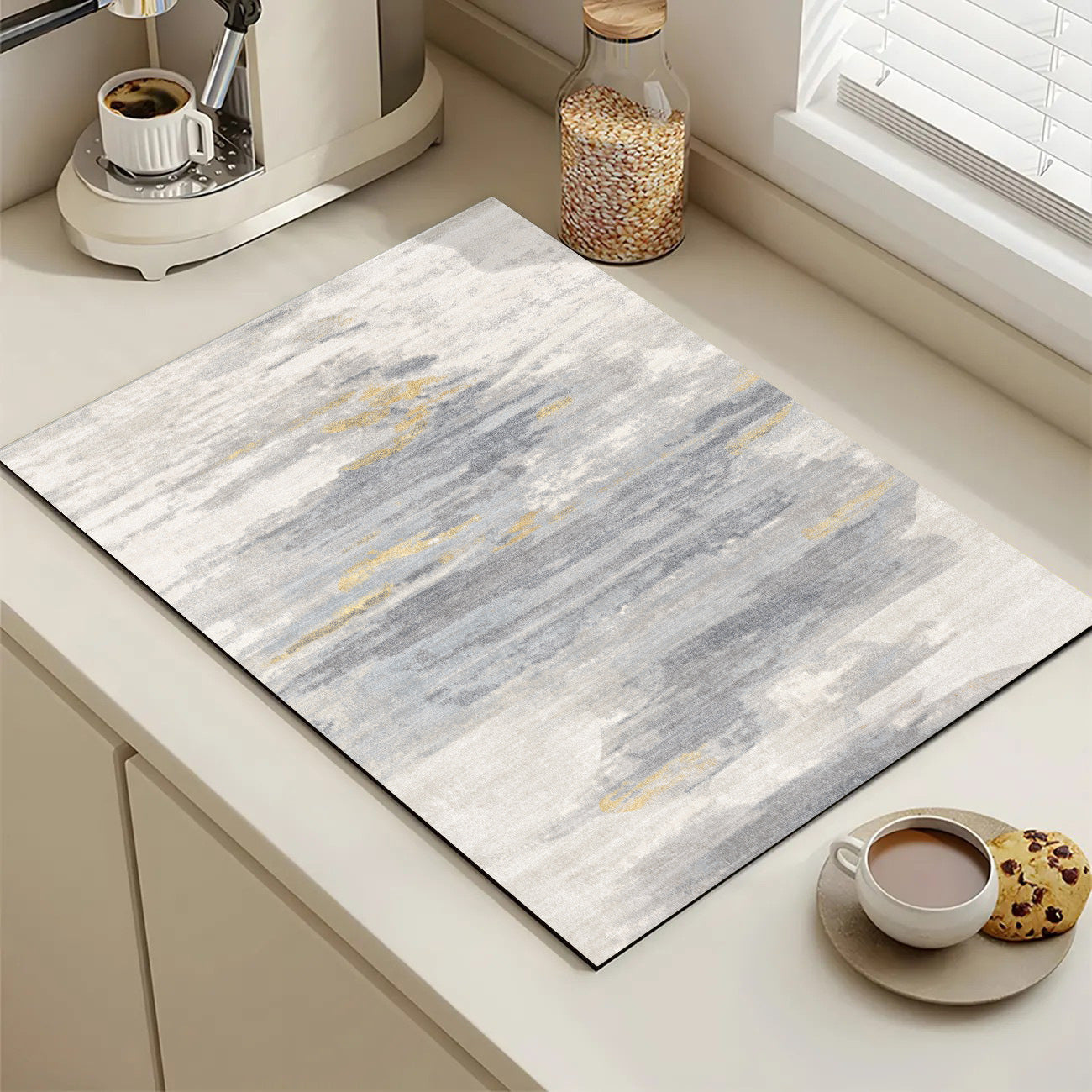 Abstract Geometric Kitchen Mat